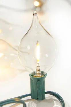 Clearance Decorator's Warehouse 128" LED Retro Kismet Light Strand X8 - Clear