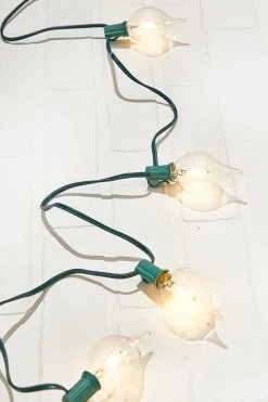 Clearance Decorator's Warehouse 128" LED Retro Kismet Light Strand X8 - Clear