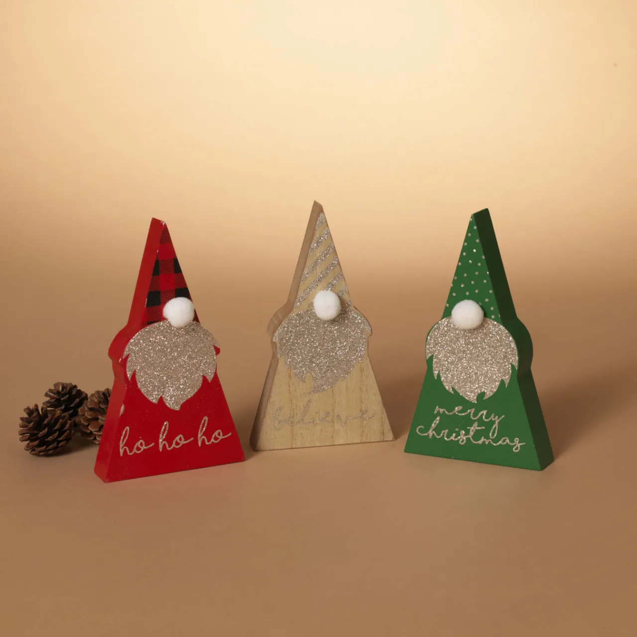 Discount Decorator's Warehouse 6.5" Wood Holiday Gnome