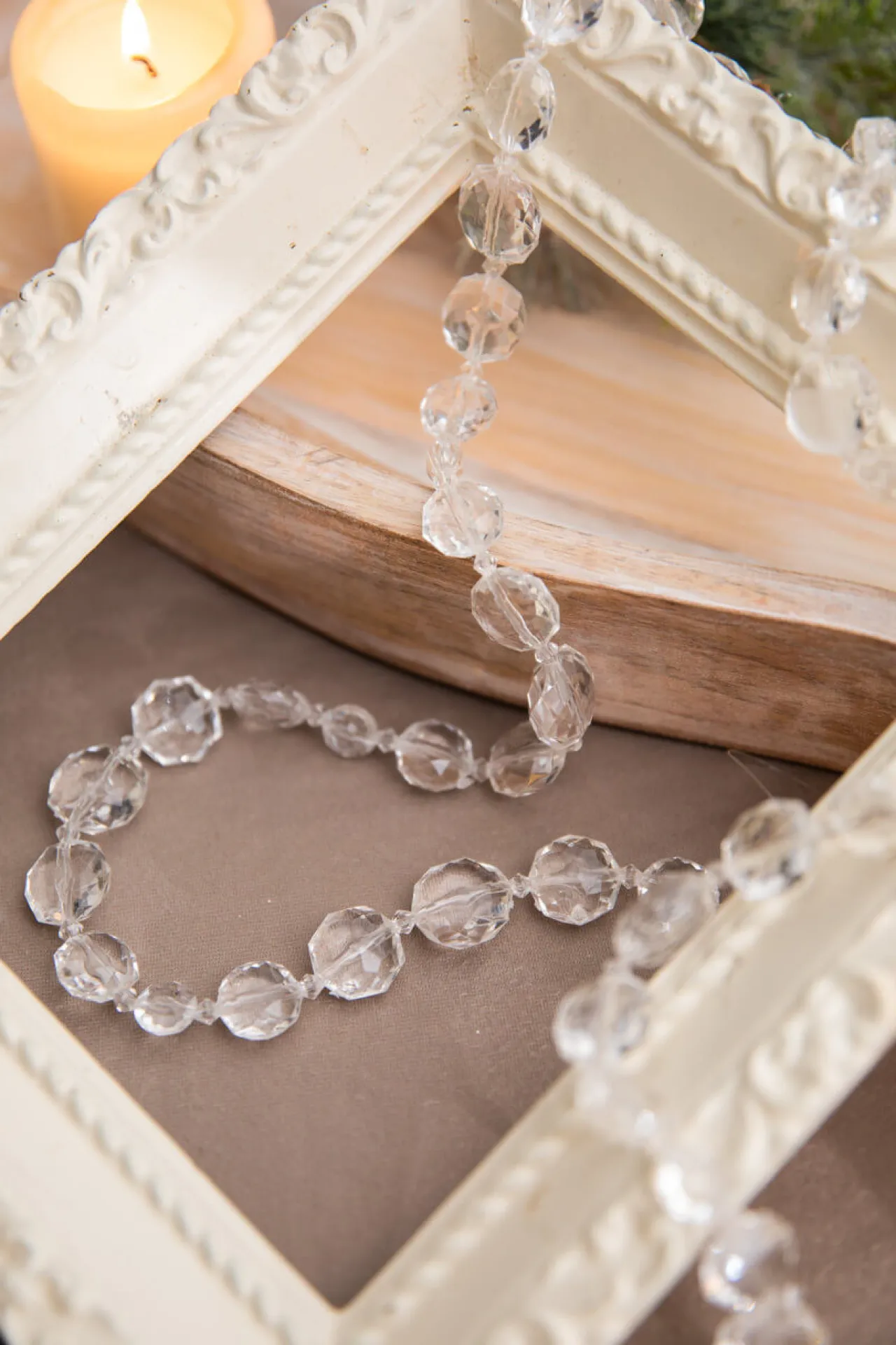 Clearance Decorator's Warehouse 48” Acrylic Crystal Clear Bead Garland