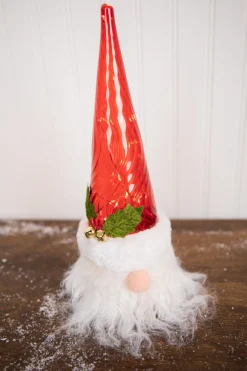 New Decorator's Warehouse 12” Battery Operated Lighted Gnome Santa