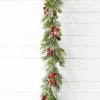 Decorator's Warehouse 5' Berry Pine With Cones Garland