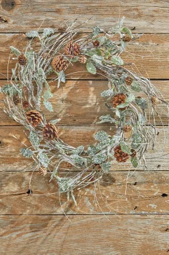 Outlet Decorator's Warehouse 20” Birch/Leaf/Pinecone Wreath