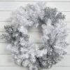 Decorator's Warehouse 30” Caprico Silver & White Wreath