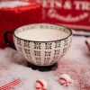 Clearance Decorator's Warehouse 3” Ceramic Norden Pattern Cappuccino Mug