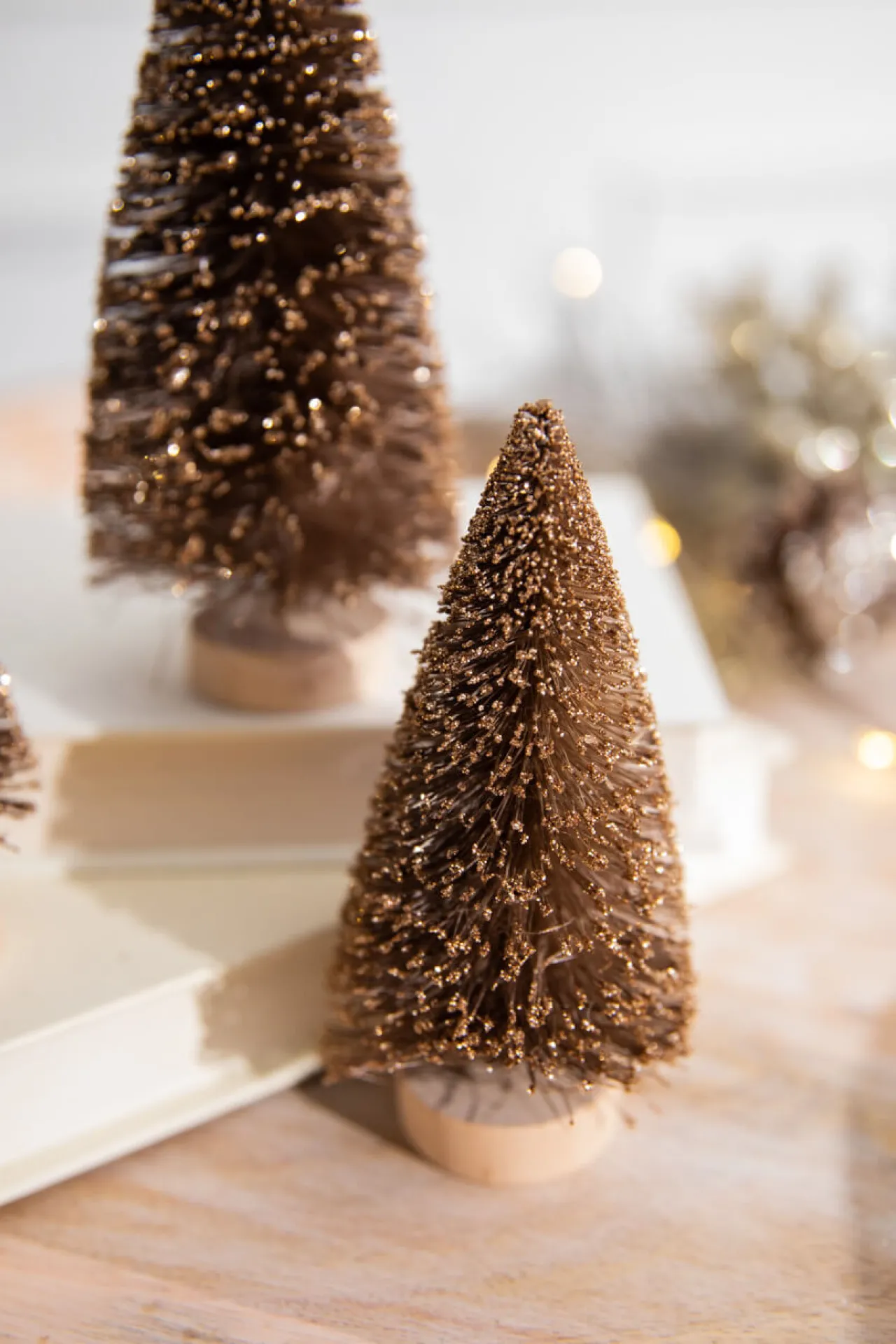 New Decorator's Warehouse 5” Champagne Bottle Brush Tree