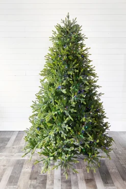 Best Decorator's Warehouse 7.5' Deluxe Trinity Pine Artificial Christmas Tree With 2000 Color-Changing Lights