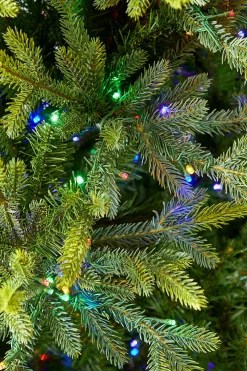 Best Decorator's Warehouse 7.5' Deluxe Trinity Pine Artificial Christmas Tree With 2000 Color-Changing Lights