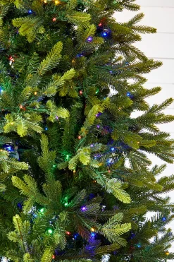 Best Decorator's Warehouse 7.5' Deluxe Trinity Pine Artificial Christmas Tree With 2000 Color-Changing Lights