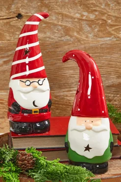 Clearance Decorator's Warehouse 11.5” Dolomite Light Up Santa Gnome Figure