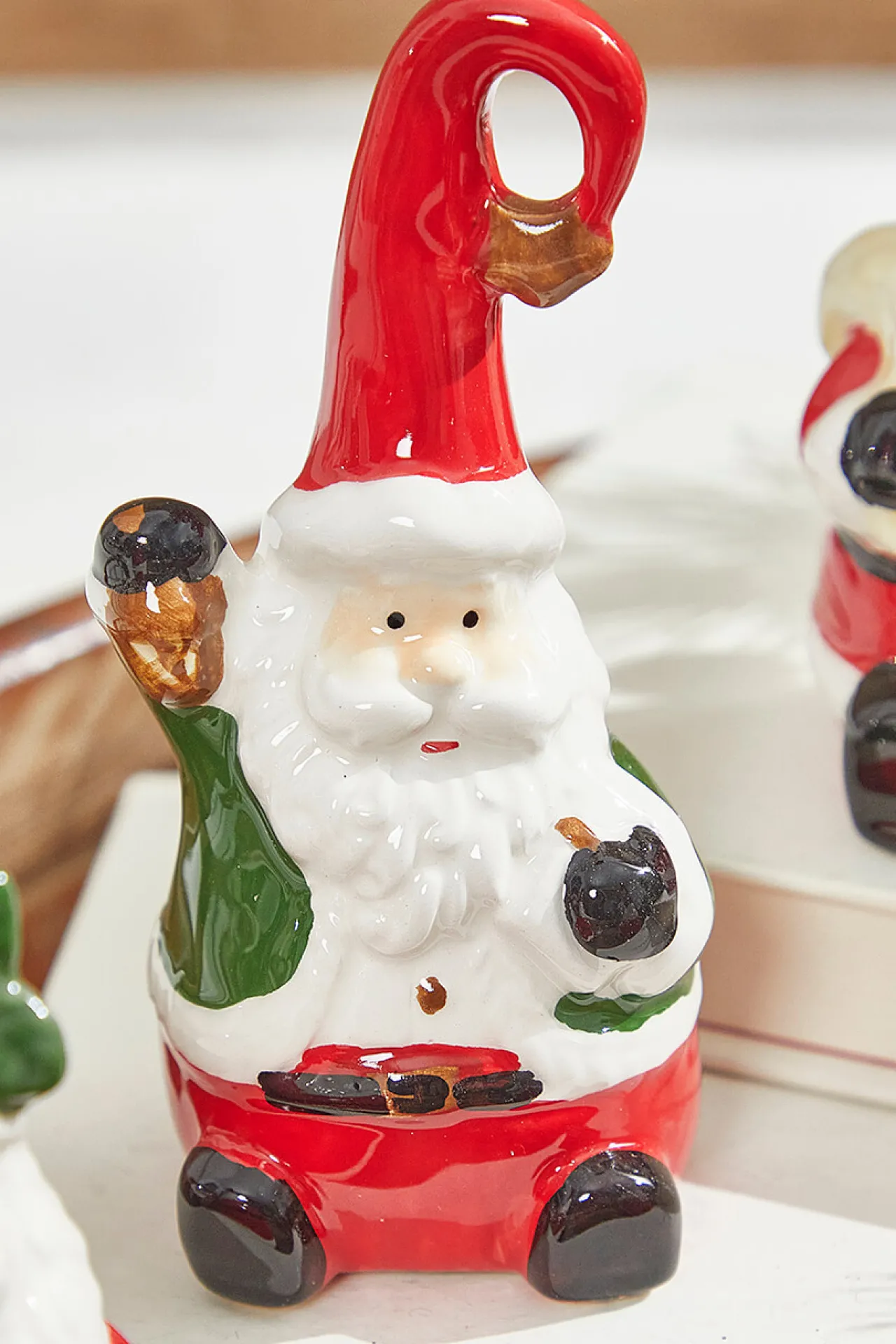 Outlet Decorator's Warehouse 4" Dolomite Santa Bells