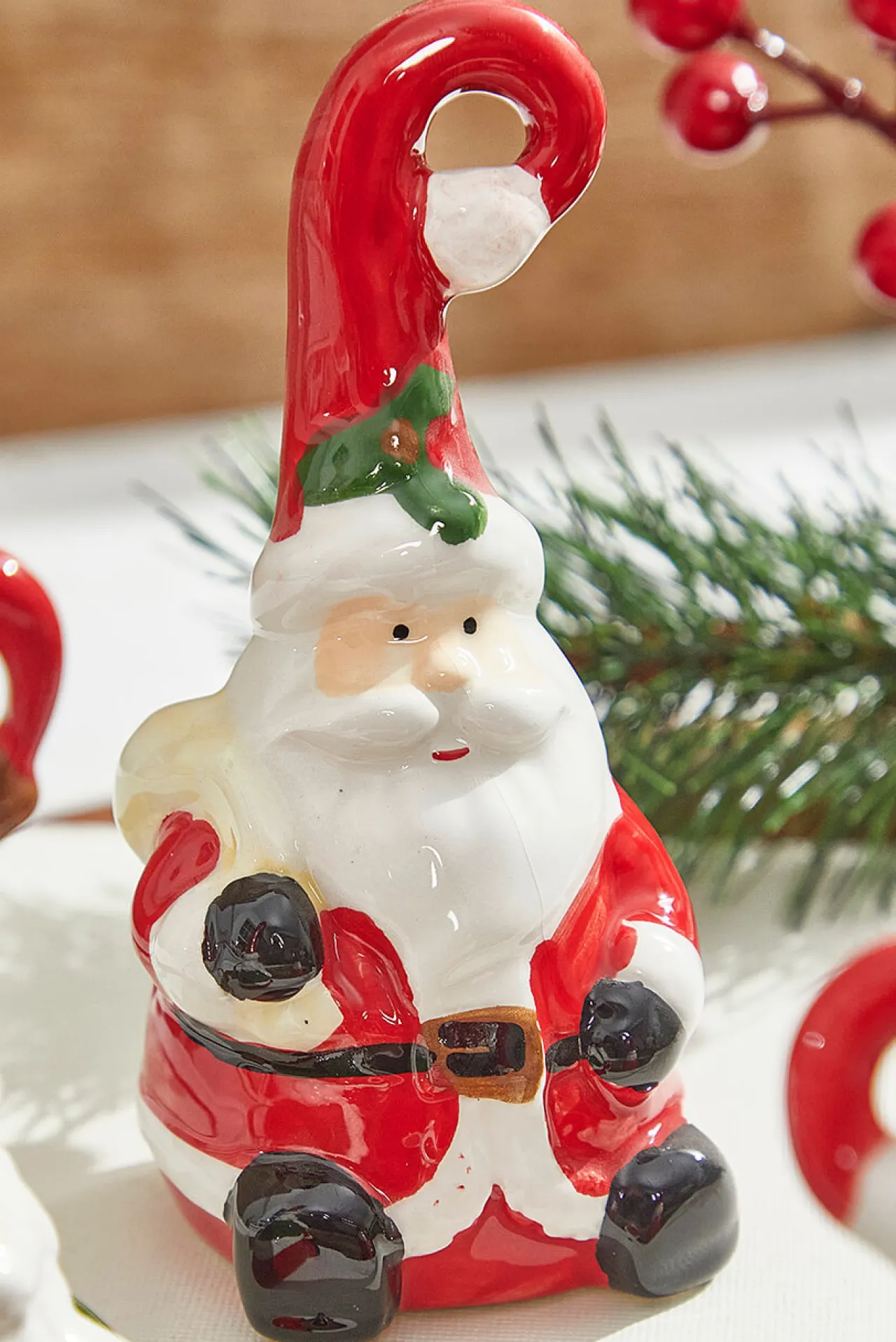Outlet Decorator's Warehouse 4" Dolomite Santa Bells
