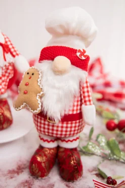 Decorator's Warehouse 13" Fabric Holiday Chef Gnome