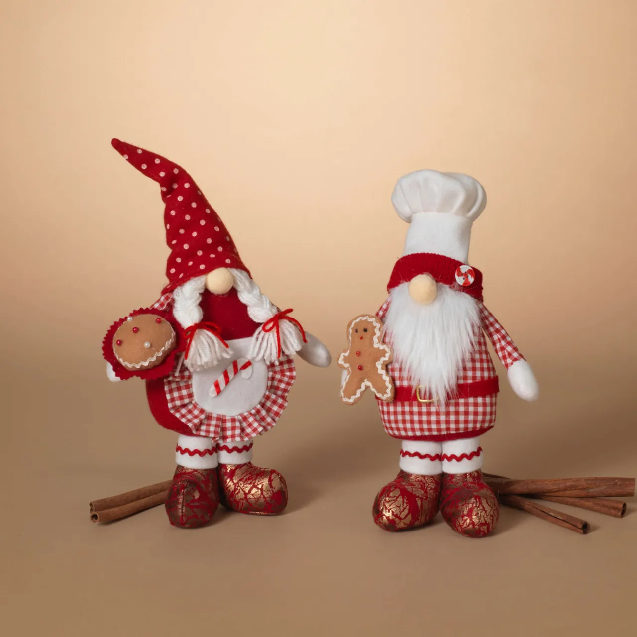 Decorator's Warehouse 13" Fabric Holiday Chef Gnome