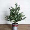 Online Decorator's Warehouse 24” Farmhouse Potted Snowy Pine Tree