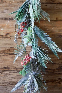 Outlet Decorator's Warehouse 65” Flocked Fern Garland