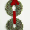 New Decorator's Warehouse 31” Frost Berry Boxwood Double Wreath