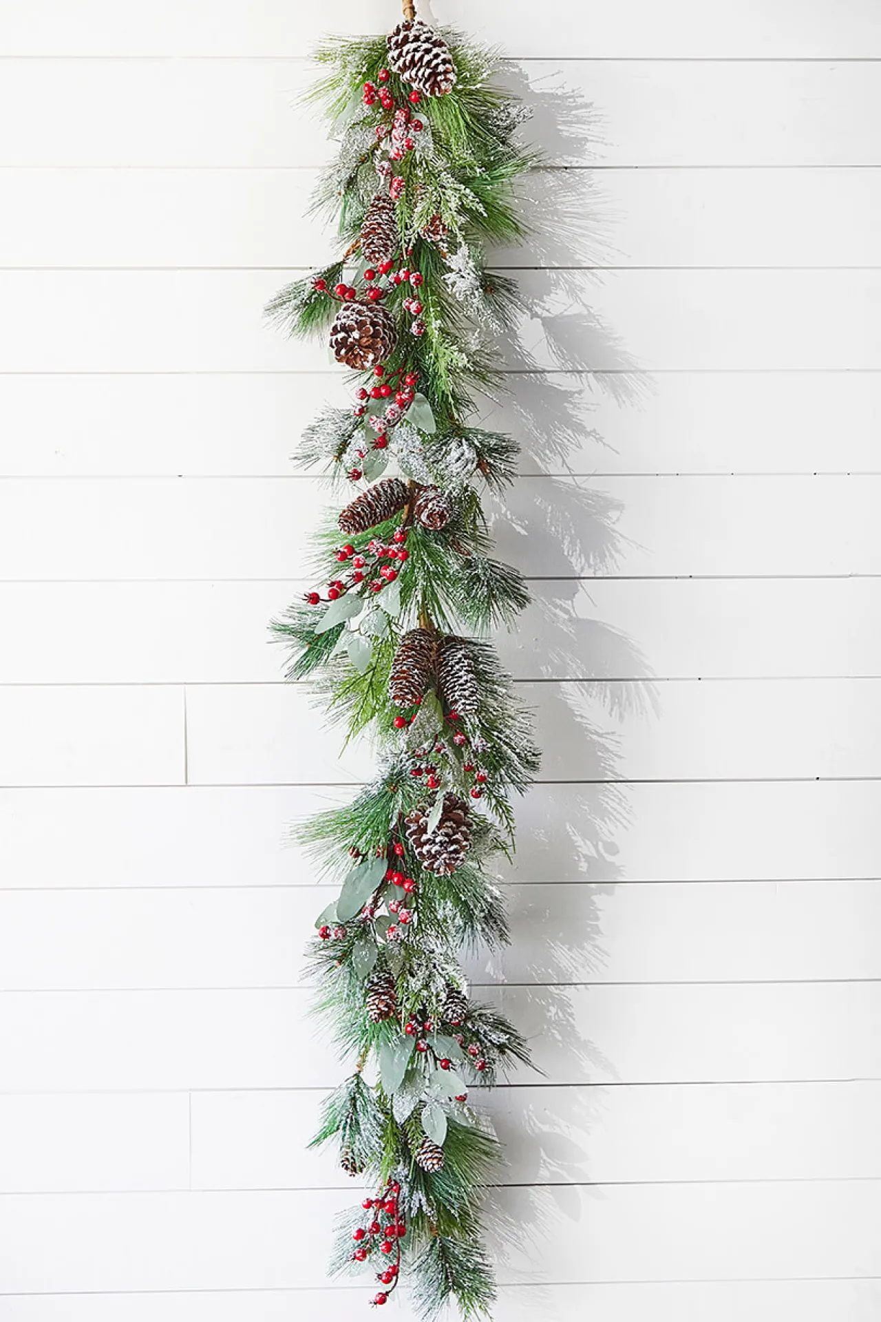 Online Decorator's Warehouse 5' Frost Pine Berry Garland