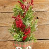 Hot Decorator's Warehouse 26" Frost Weatherproof Berry Mini Spruce Tree In Pot