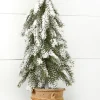 New Decorator's Warehouse 18” Frosted Downswept Pine In Burlap Pot