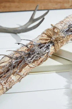 Discount Decorator's Warehouse 19” Frosted Log/Twig Bundle
