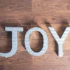 Decorator's Warehouse 8" Galvanized Metal "Joy" Decor