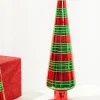 Discount Decorator's Warehouse 15" Glass With Glitter Stripe Tree