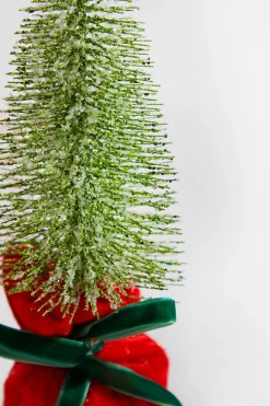 Hot Decorator's Warehouse 10” Glitter Tree In Felt Gift Sack