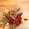Online Decorator's Warehouse 14" Gold Peony Laurel Candle Holder