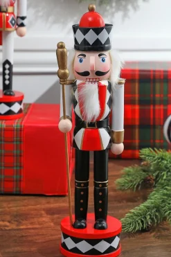 Outlet Decorator's Warehouse 15” Harlequin Christmas Nutcracker