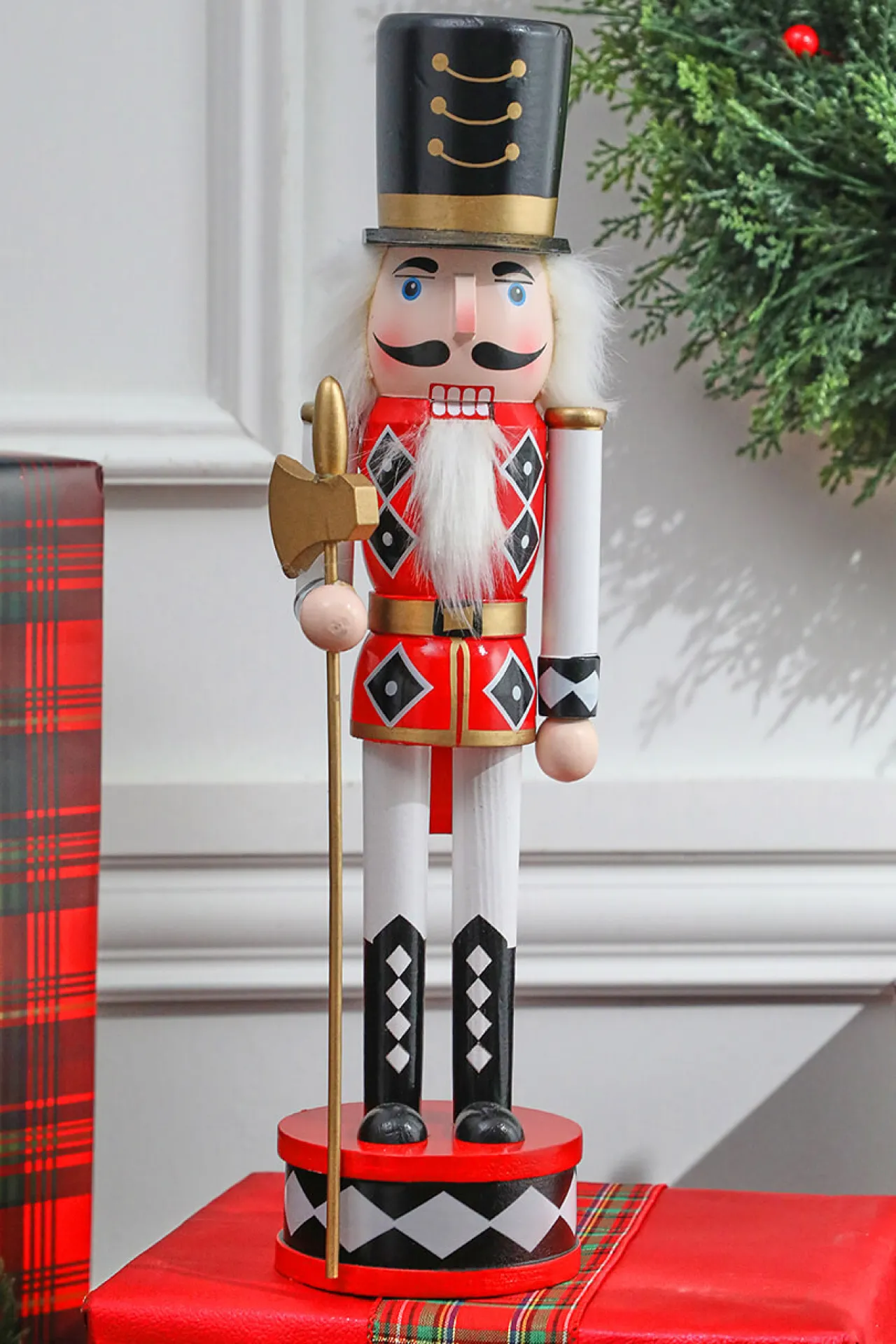 Outlet Decorator's Warehouse 15” Harlequin Christmas Nutcracker