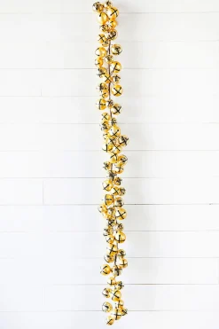 Outlet Decorator's Warehouse 5’ Holiday Gold Jingle Bells Garland