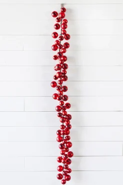 Outlet Decorator's Warehouse 5’ Holiday Red Jingle Bells Garland