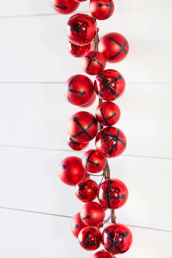 Outlet Decorator's Warehouse 5’ Holiday Red Jingle Bells Garland