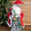 Clearance Decorator's Warehouse 24” Holiday Santa With Houndstooth Pants Figurine