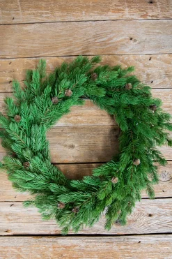 Best Decorator's Warehouse 24” Just Cut Spruce Wreath