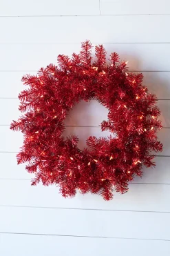Decorator's Warehouse 20” Lighted Red Wreath