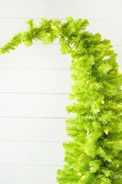 Best Decorator's Warehouse 5' Lime Green Whimsical Tree With LED Lights