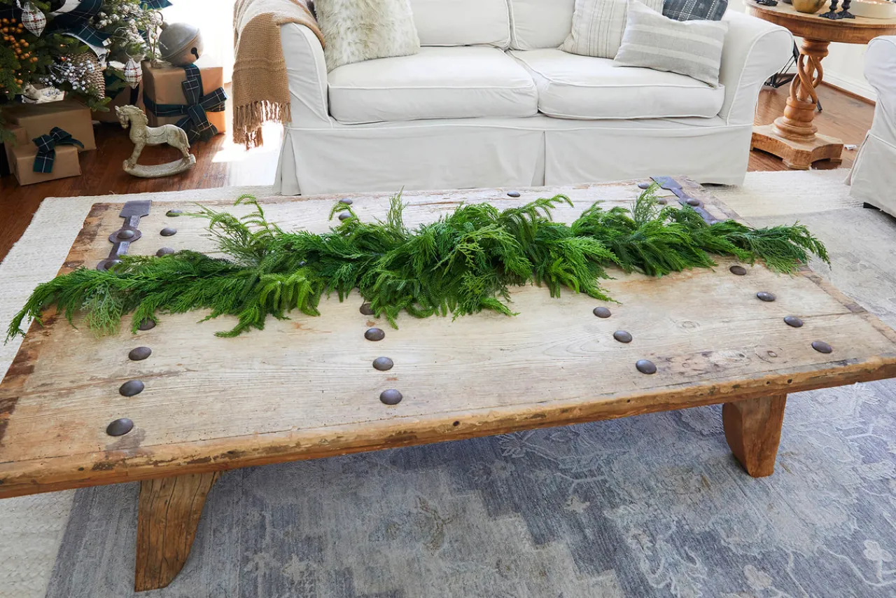 Best Decorator's Warehouse 72” Luxury Cyprus Norfolk Swag