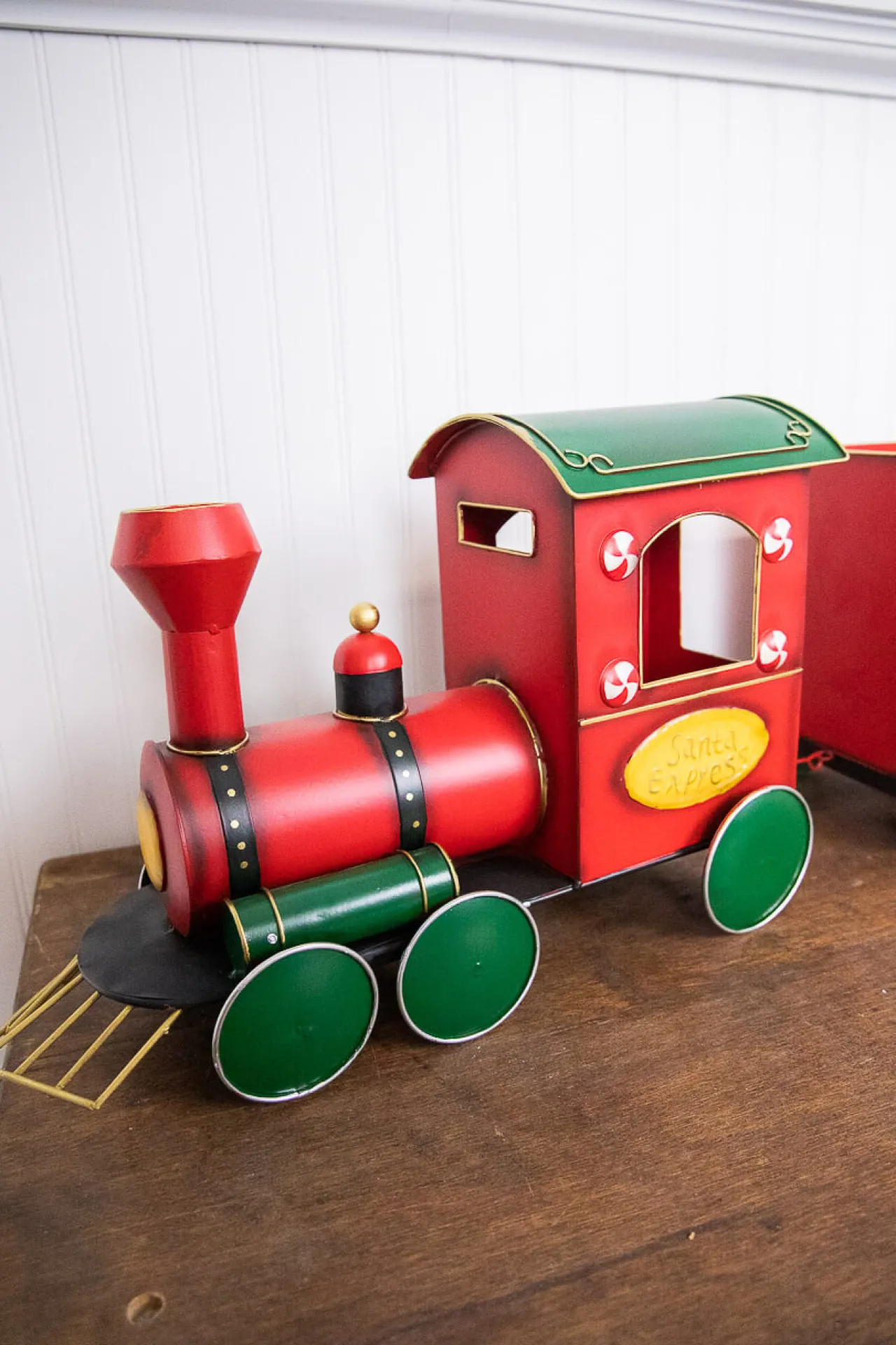 Discount Decorator's Warehouse 53” Metal Holiday Santa Express Train - Set Of 3