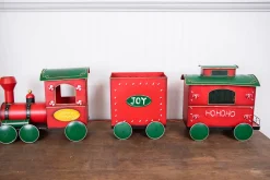 Discount Decorator's Warehouse 53” Metal Holiday Santa Express Train - Set Of 3