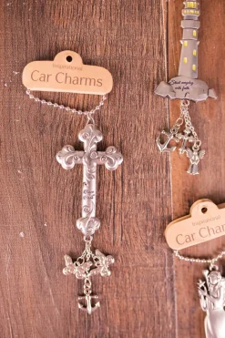 Discount Decorator's Warehouse 4” Metal Inspirational Car Charms