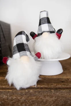 Decorator's Warehouse 7” Mini Buffalo Check Gnome