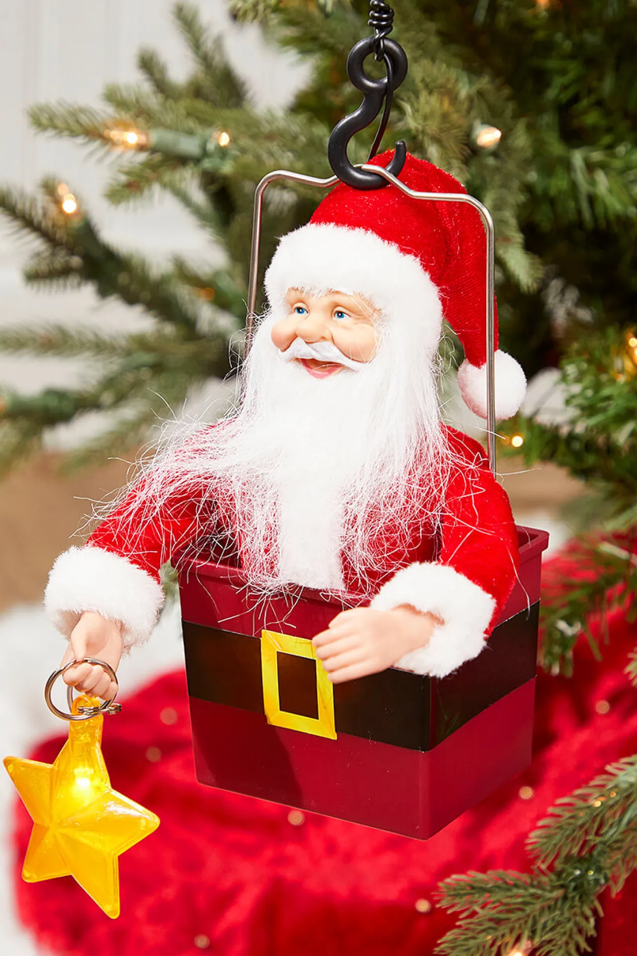 Decorator's Warehouse 43" Mr. Christmas Animated Santa's Crane