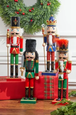 Decorator's Warehouse 14” Multi-Colored Glitter Nutcracker