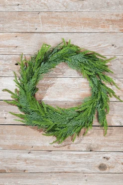Discount Decorator's Warehouse 30” Natural Touch Cedar Wreath