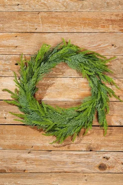 Discount Decorator's Warehouse 30” Natural Touch Cedar Wreath