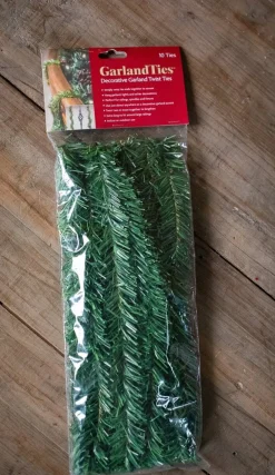 New Decorator's Warehouse 14” Noble Pine Garland Ties - 10 Pack