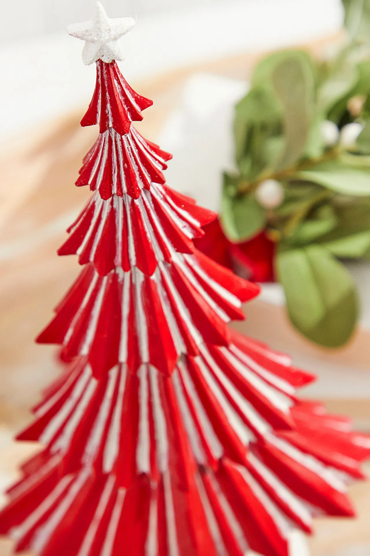 Best Decorator's Warehouse 13" Nordic Striped Christmas Tree