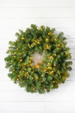 Clearance Decorator's Warehouse 30" Norway Pine Wreath LED